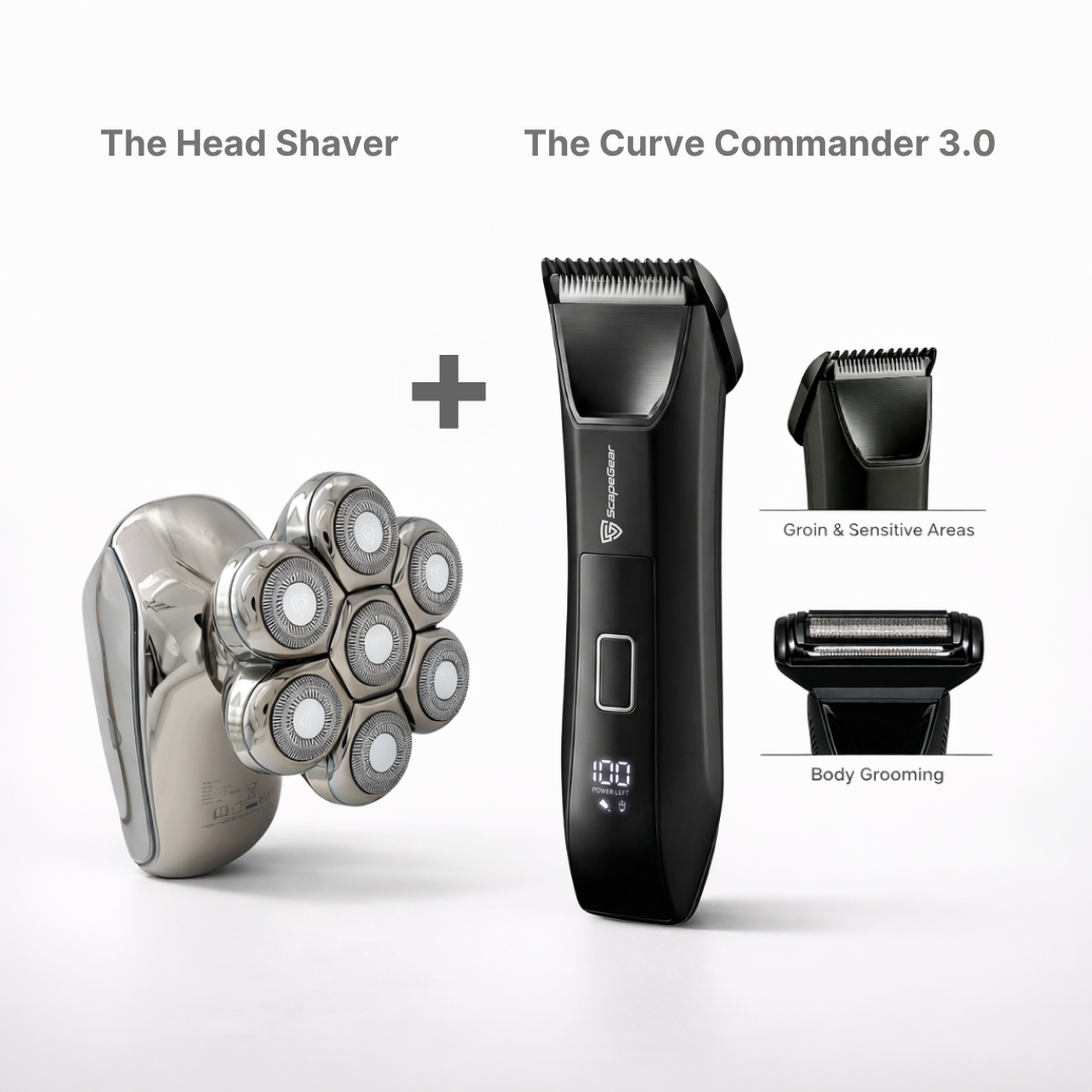 ScapeGear Curve Commander Groin & Body Groomer 3.0 (2 IN 1 SET)