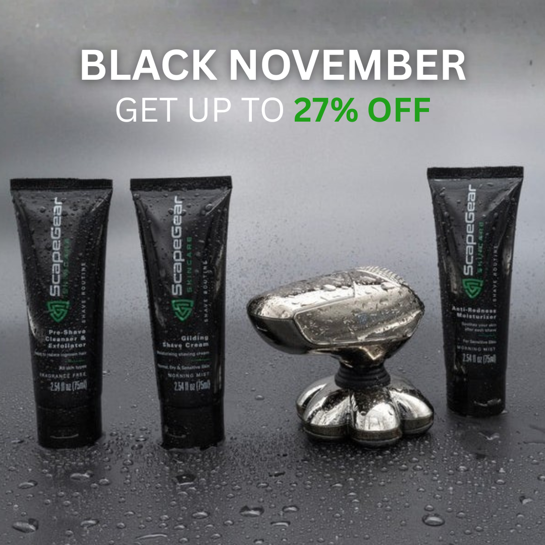 ScapeGear Premium Head Shaver + Shaving Routine