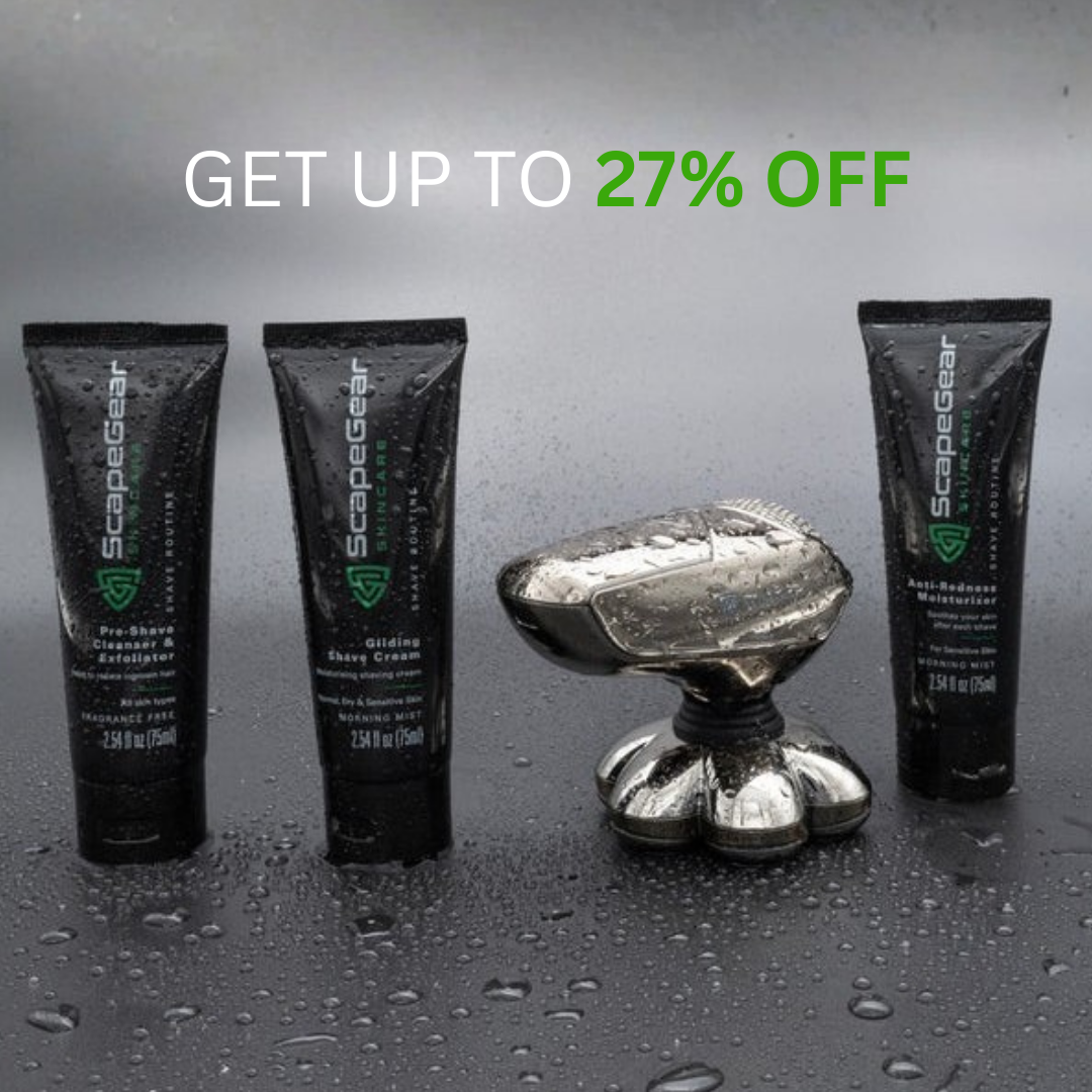 ScapeGear Premium Head Shaver + Shaving Routine